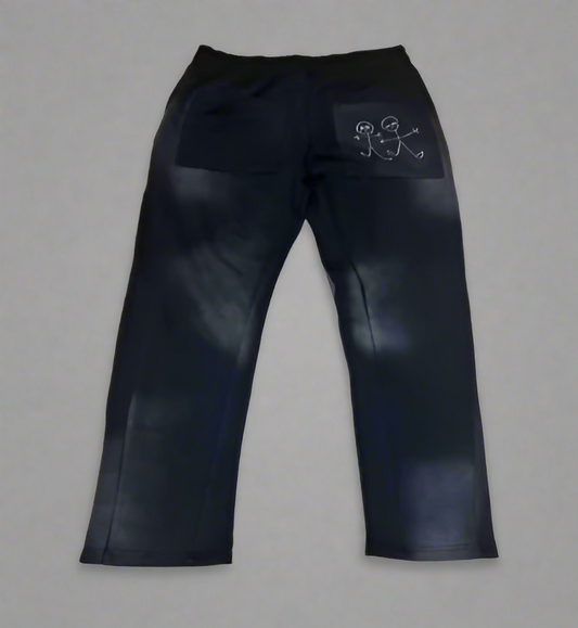 LSW COBALT GREY STONEWASHED TRACKPANTS